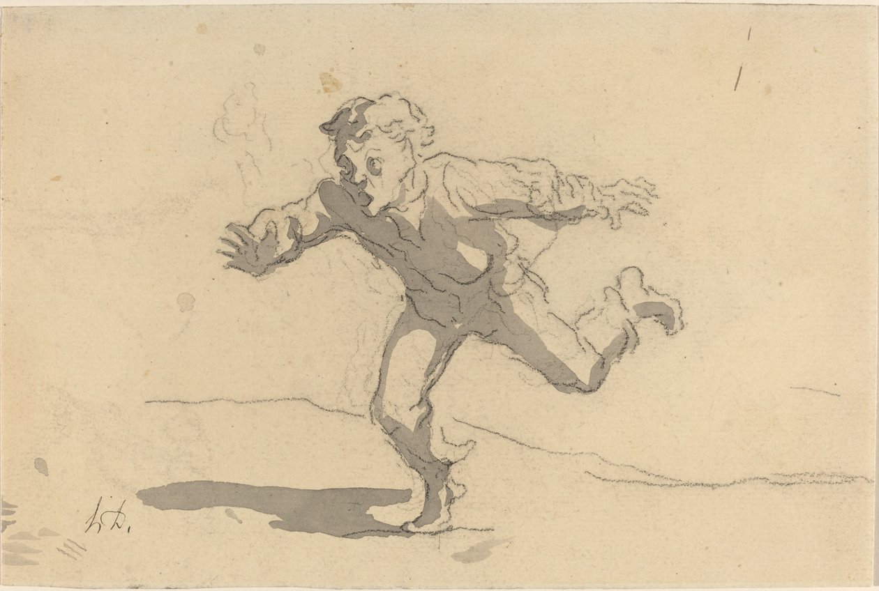 genç kurye by Honoré Daumier