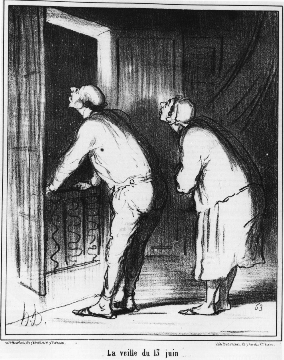 13 Haziran arifesi..., Honore Daumier