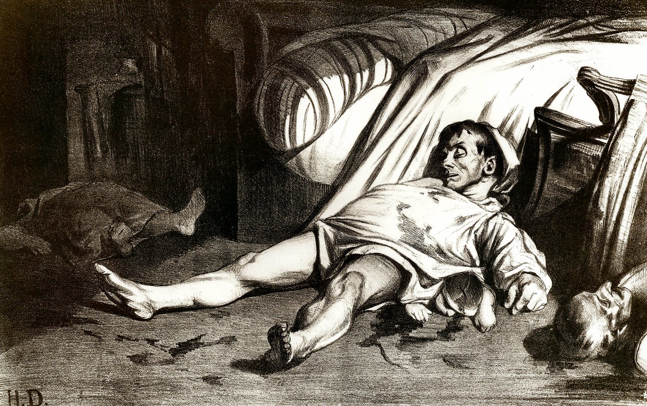 14/04/1834 tarihinde Transnonain Sokağı katliamı: ordu, Paris