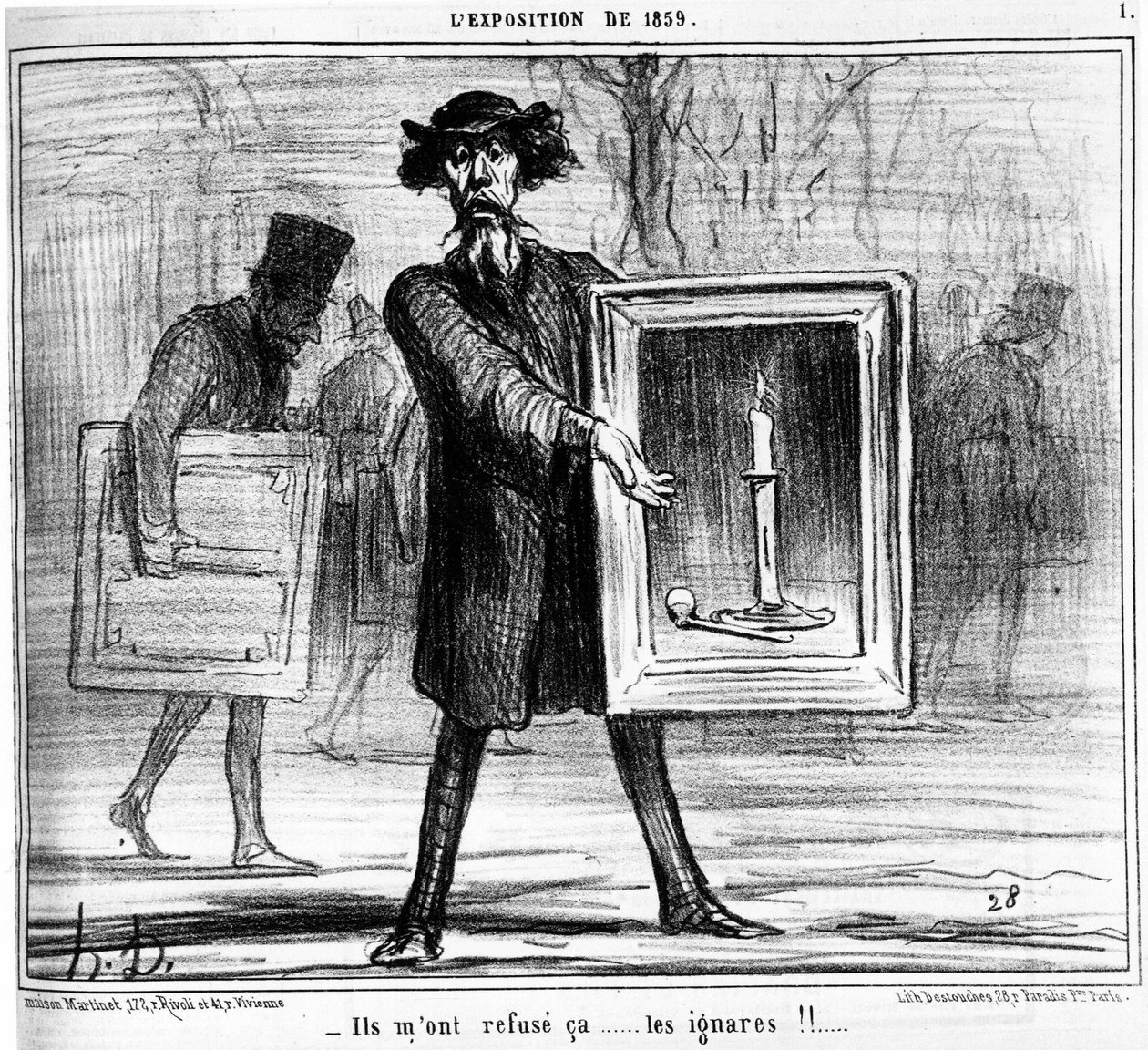 Beni reddettiler... cahiller!!..., Honore Daumier