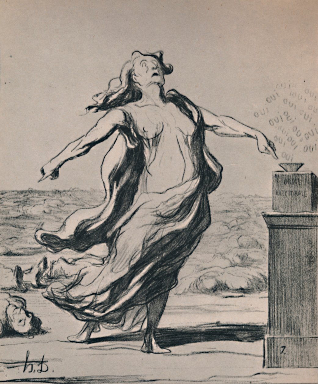 Bu Öldürdü, 1871, 1946 by Honoré Daumier
