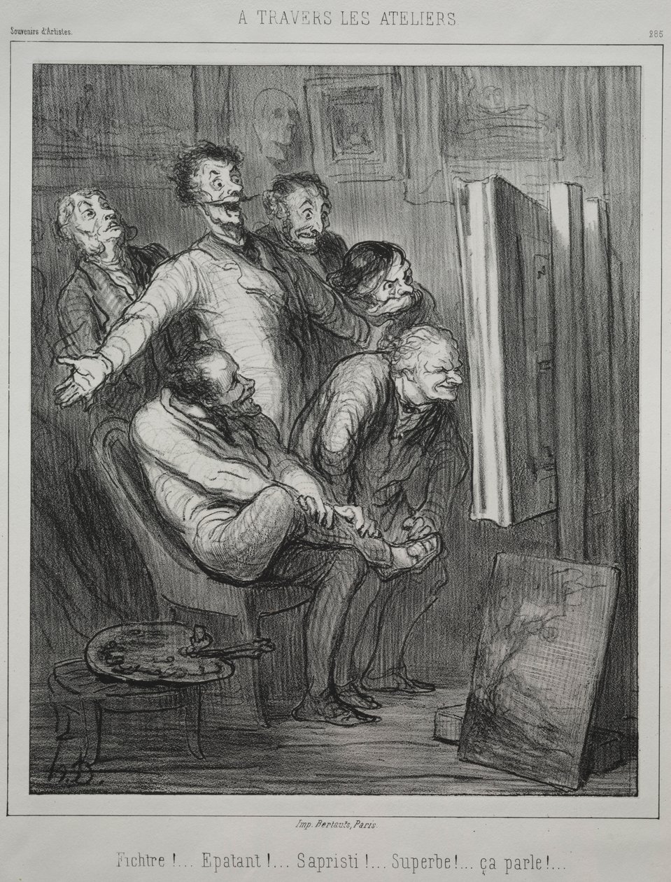 Stüdyolar aracılığıyla, 1862. by Honoré Daumier