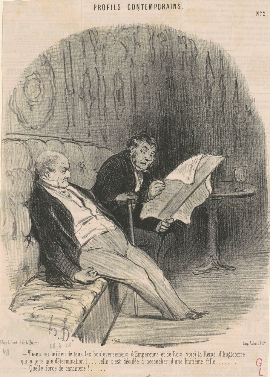 Kargaşaların... ortasında durun... by Honoré Daumier