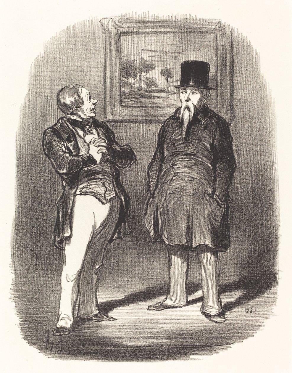 Bekle... seni tanıyamadım... by Honoré Daumier