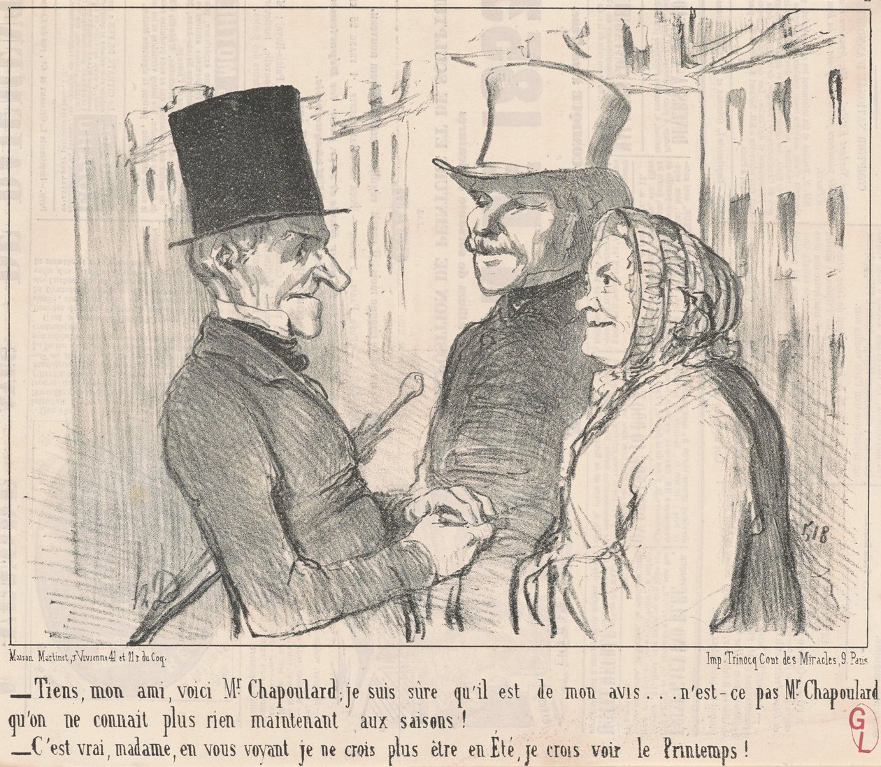 İşte dostum, işte Bay Chapoulard... by Honoré Daumier