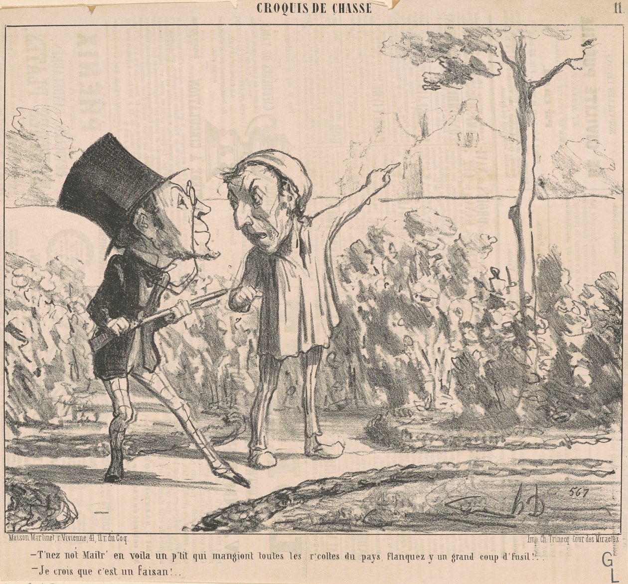 Kusura bakmayın, işte küçük bir tane... by Honoré Daumier