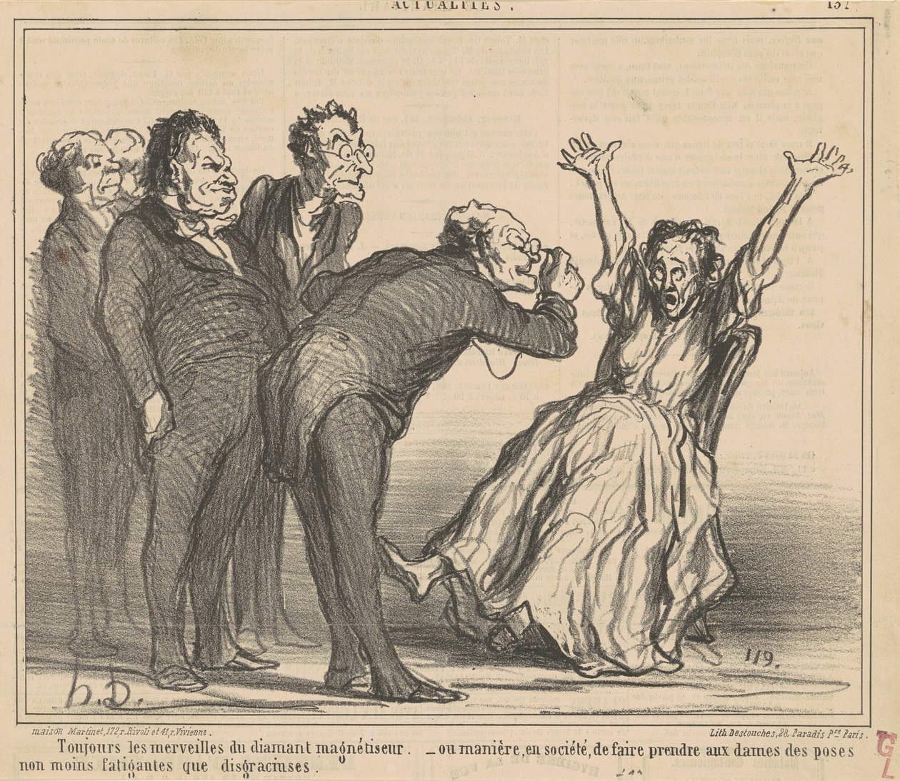 Her zaman pırlantanın harikaları... by Honoré Daumier
