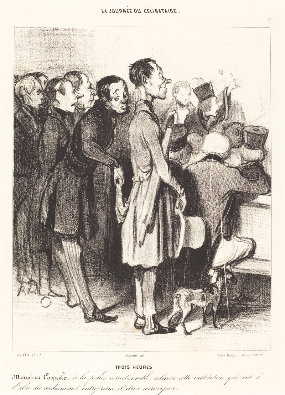 Üç saat by Honoré Daumier