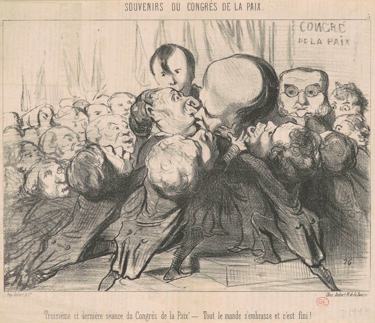 Kongrenin üçüncü ve son oturumu... by Honoré Daumier