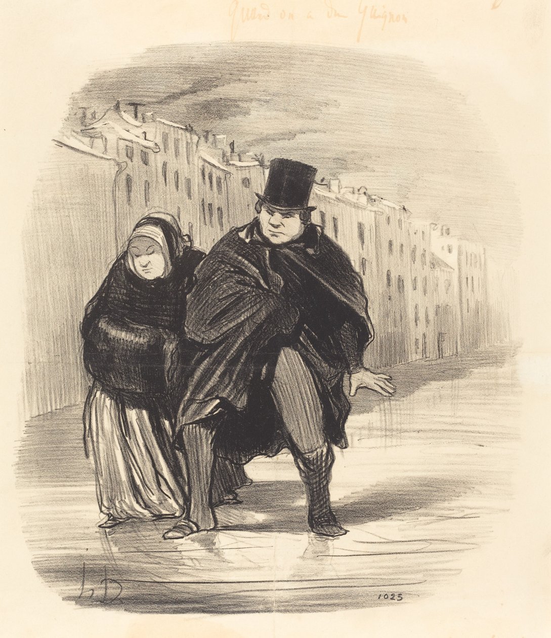 Beni tekrar geri götüreceksin... gidip dilek dilemek için... by Honoré Daumier