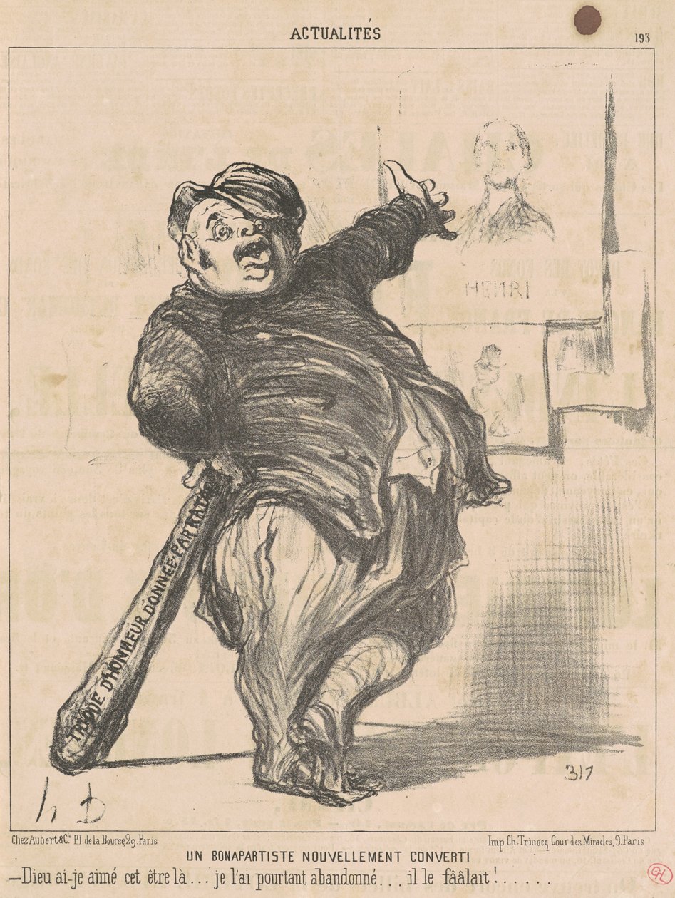 Yeni dönüştürülmüş bir Bonapartist by Honoré Daumier