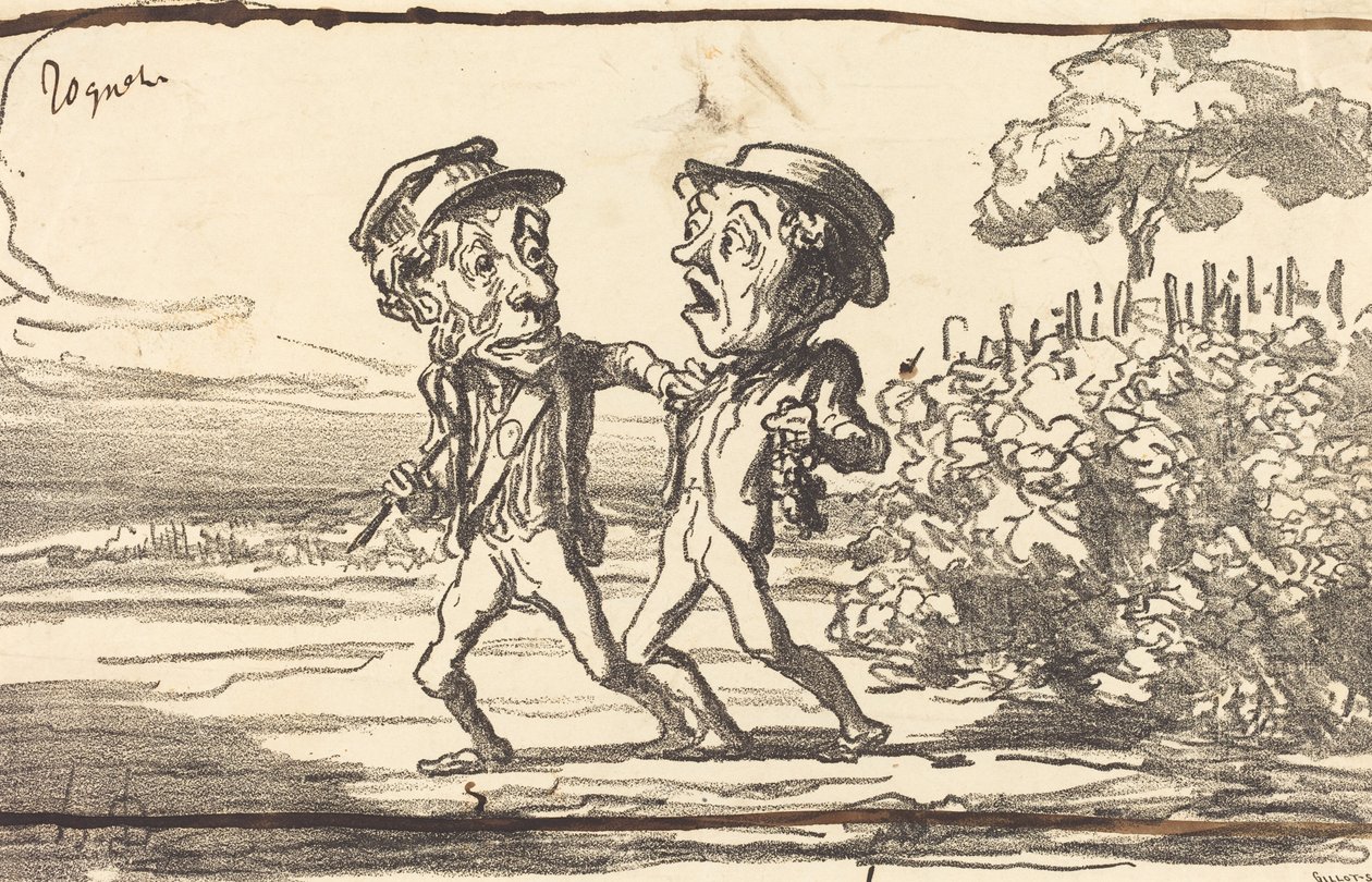 Bir suçlu! by Honoré Daumier