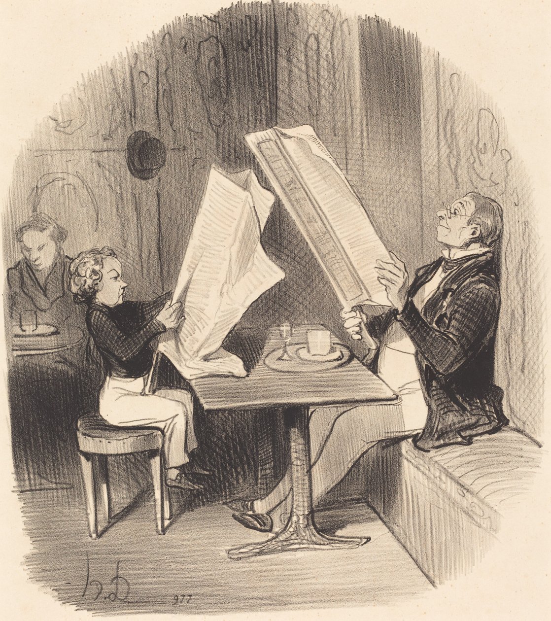 Biraz eğlenen bir çocuk... by Honoré Daumier