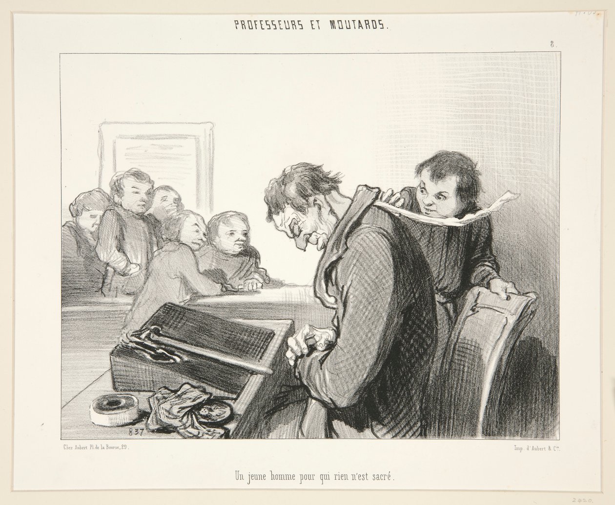 Hiçbir şeyi olmayan genç bir adam by Honoré Daumier