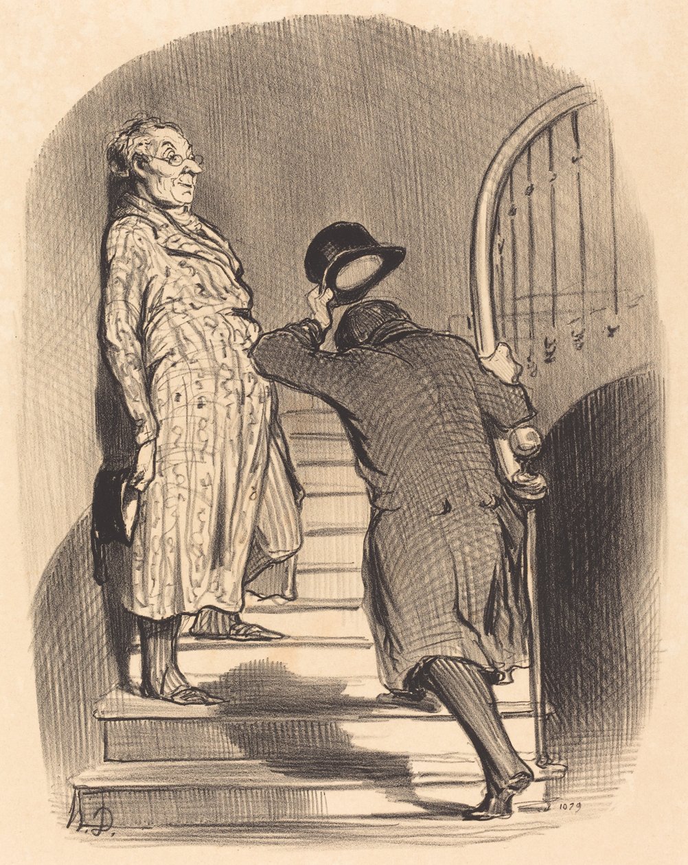 Süresini aynen ödeyen Kiracı by Honoré Daumier