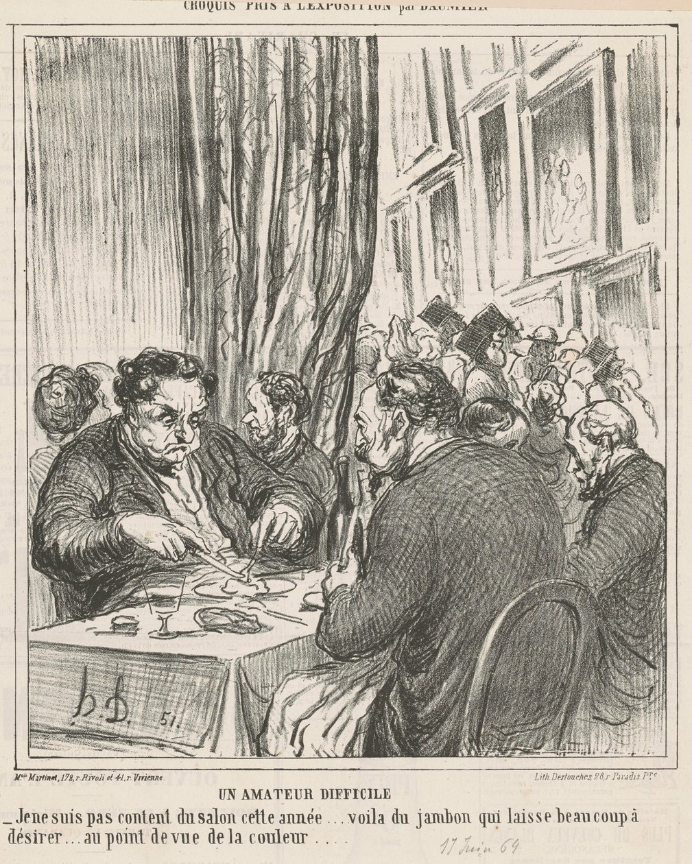 zor bir amatör by Honoré Daumier