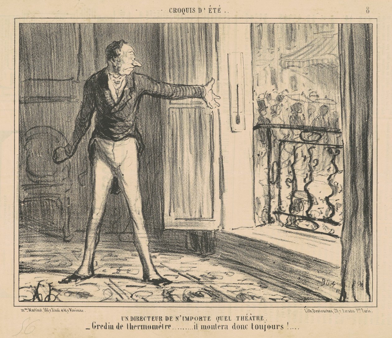 Herhangi bir tiyatronun yönetmeni by Honoré Daumier