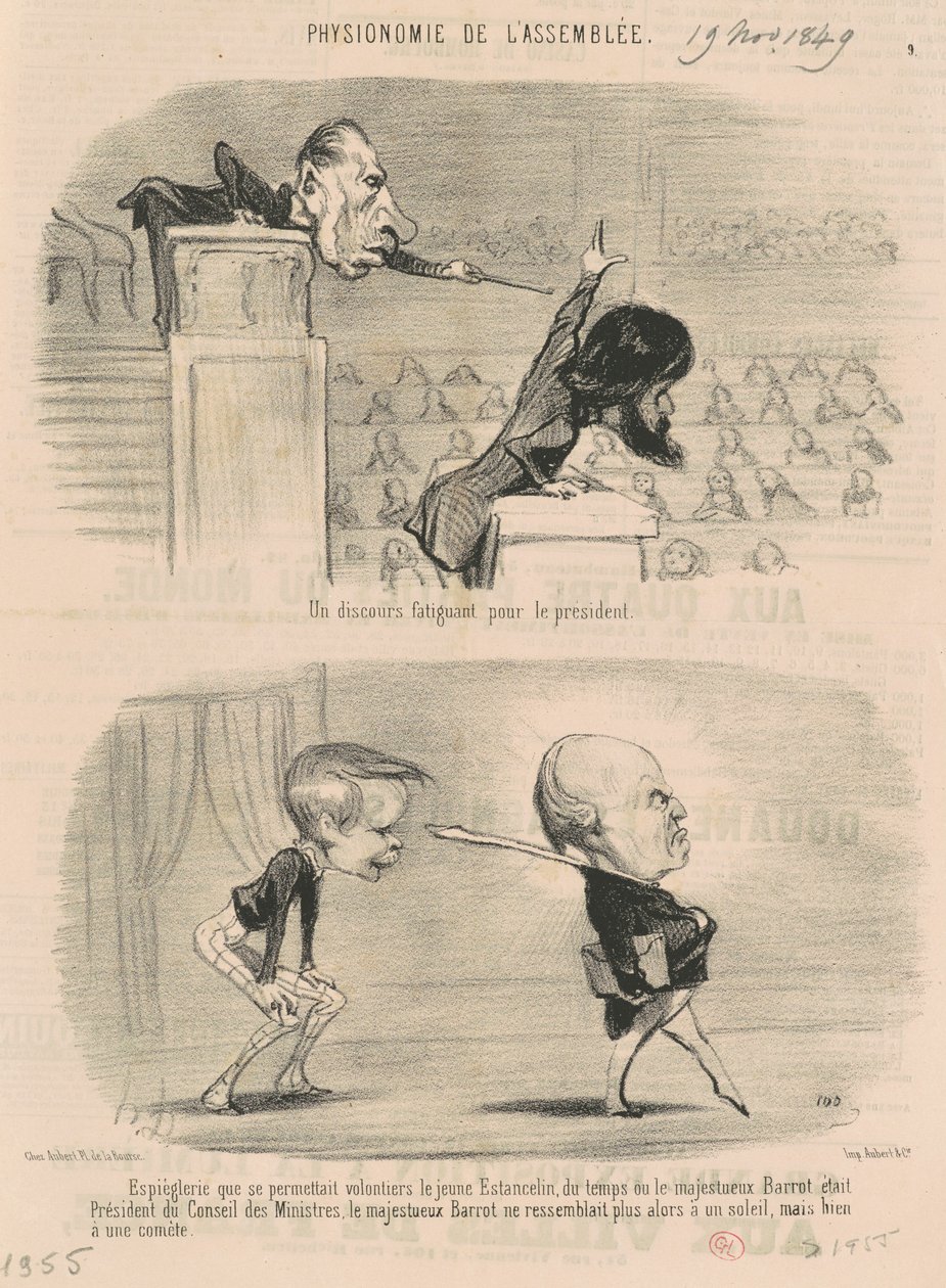 Başkan için yorucu bir konuşma by Honoré Daumier