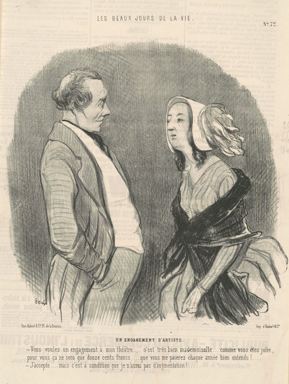 Bir sanatçının bağlılığı by Honoré Daumier