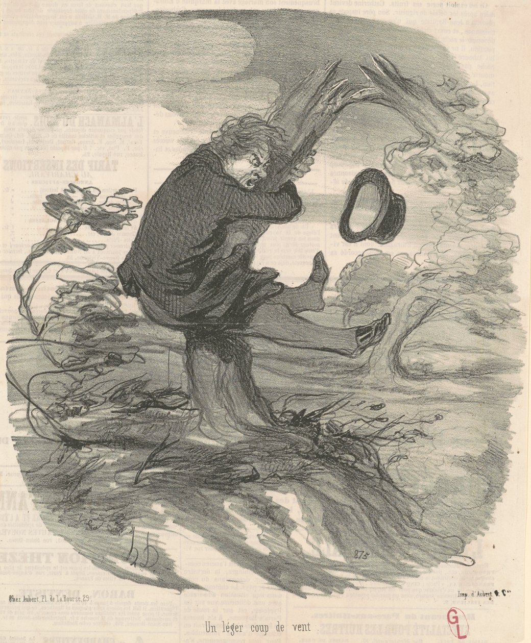 Hafif bir rüzgar by Honoré Daumier