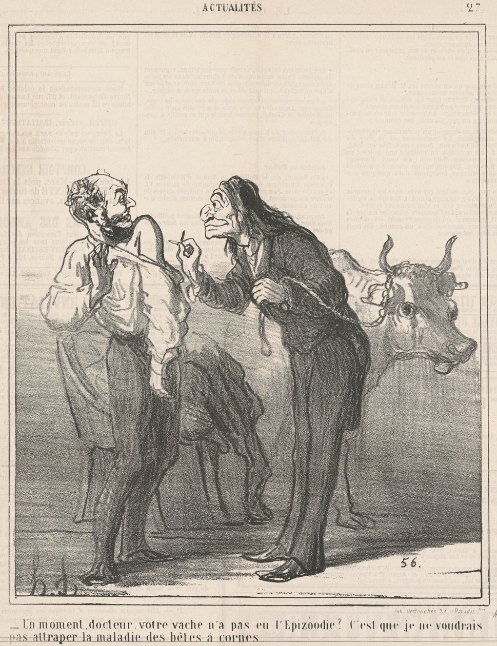 Bekle... ineğinde epizodi yok mu? ... by Honoré Daumier