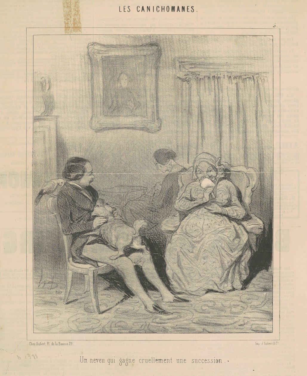 Zalimce bir mülk kazanan bir yeğen by Honoré Daumier