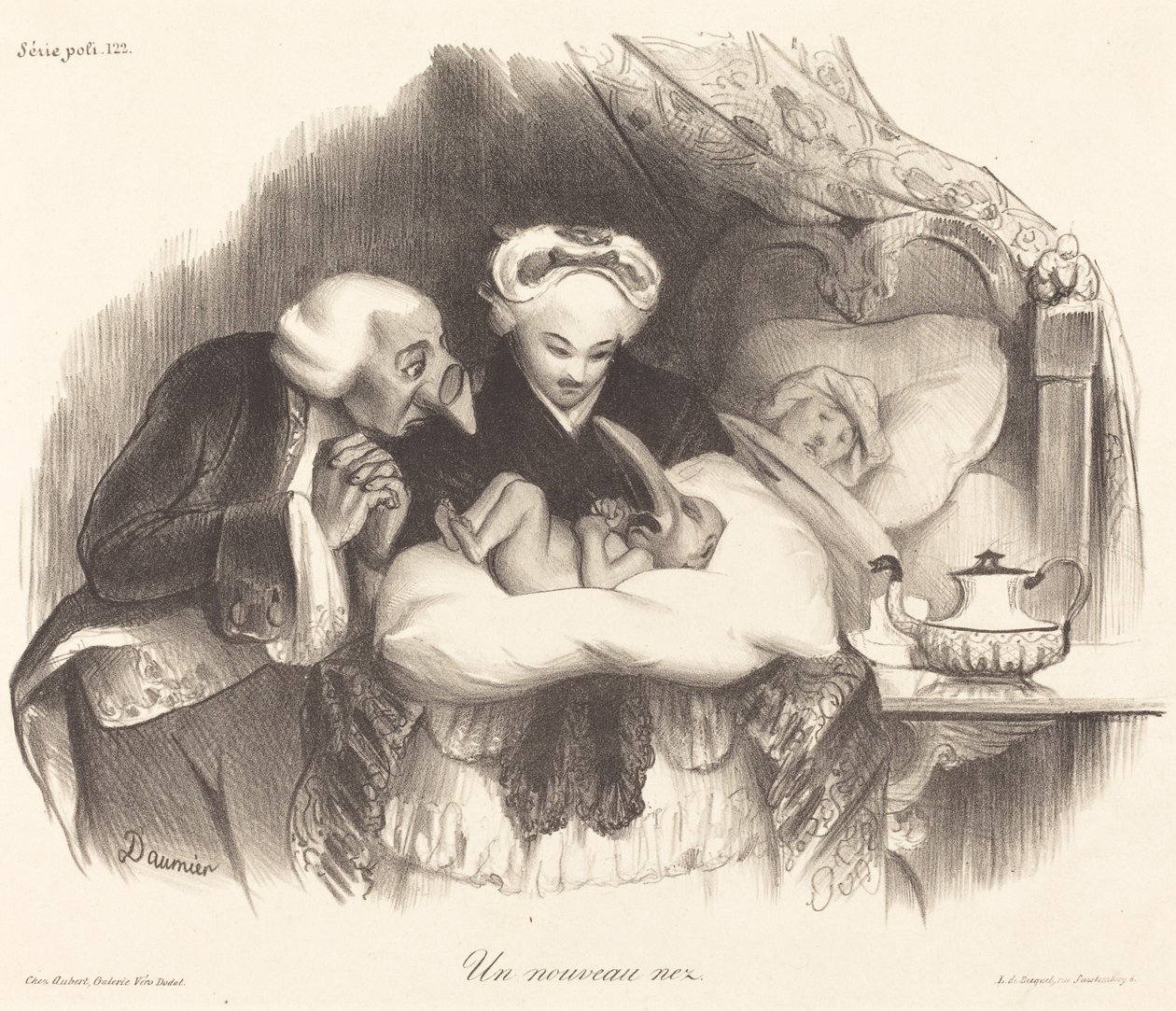 yeni bir burun by Honoré Daumier