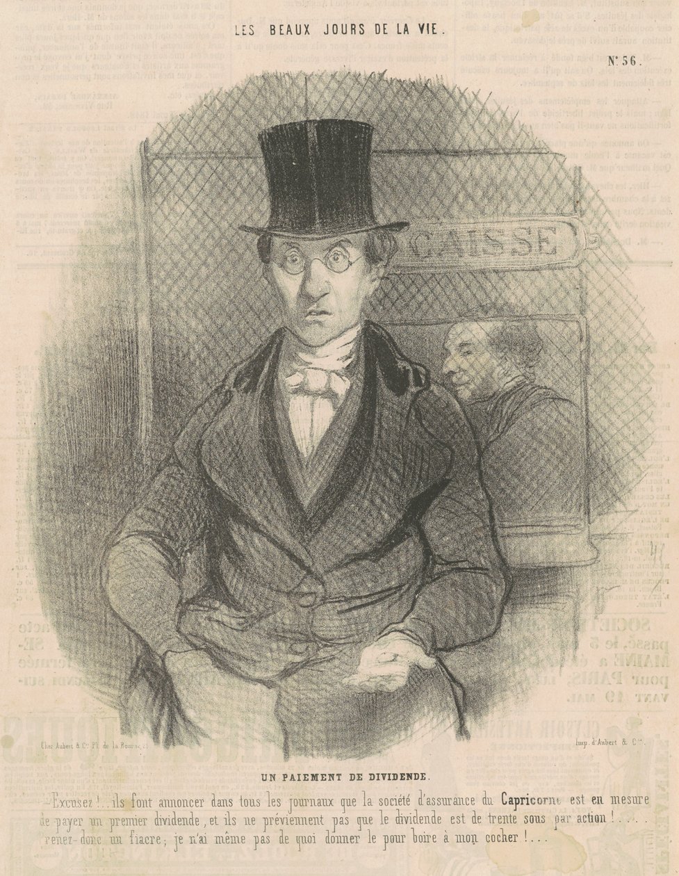 Temettü ödemesi by Honoré Daumier