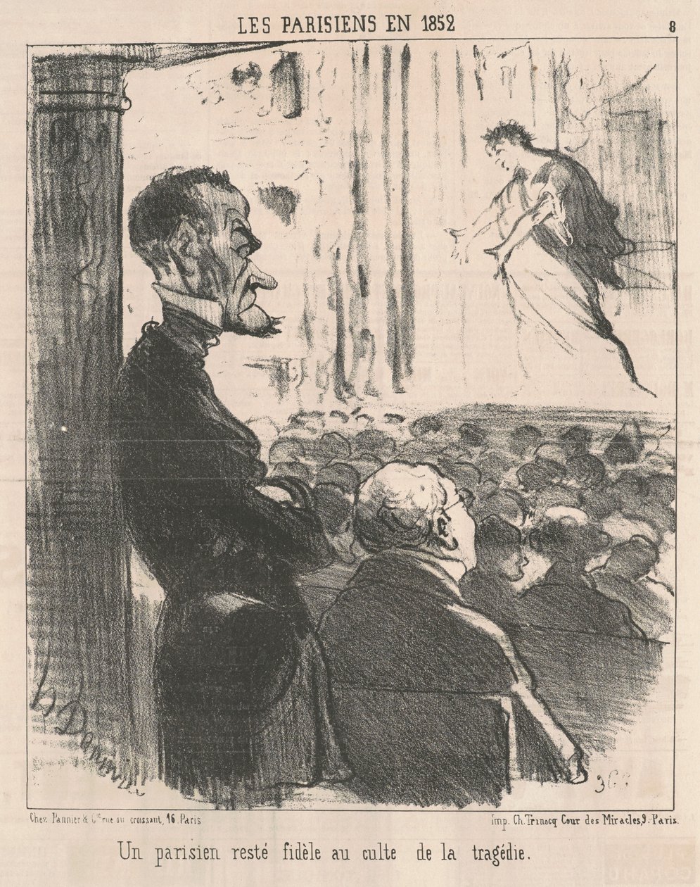 Sadık kalan bir Parisli... by Honoré Daumier