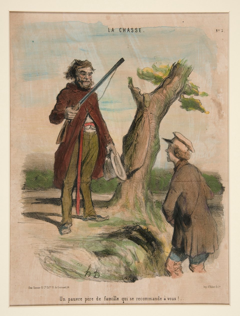 Kendini sana tavsiye eden zavallı bir baba! by Honoré Daumier