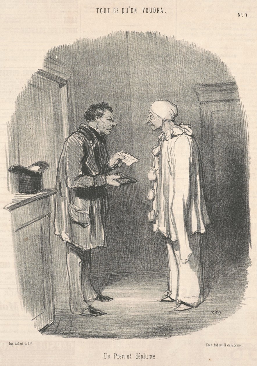 Tüysüz Pierrot by Honoré Daumier