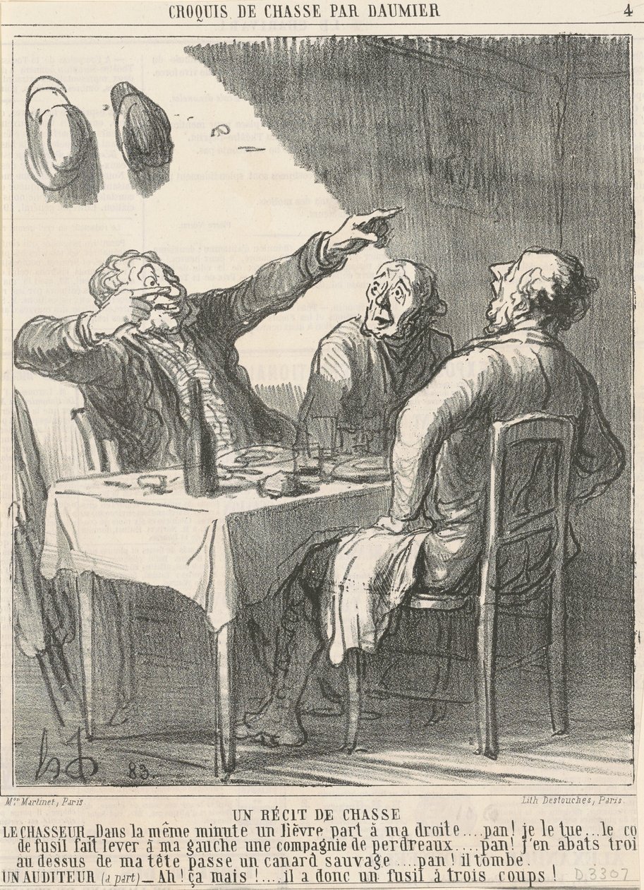 Bir av masalı by Honoré Daumier