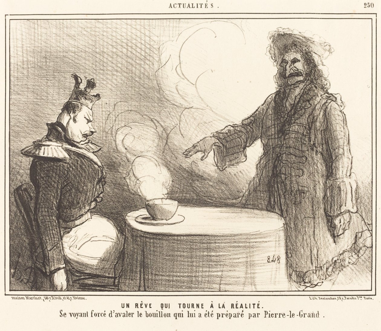 Gerçeğe dönüşen bir rüya by Honoré Daumier