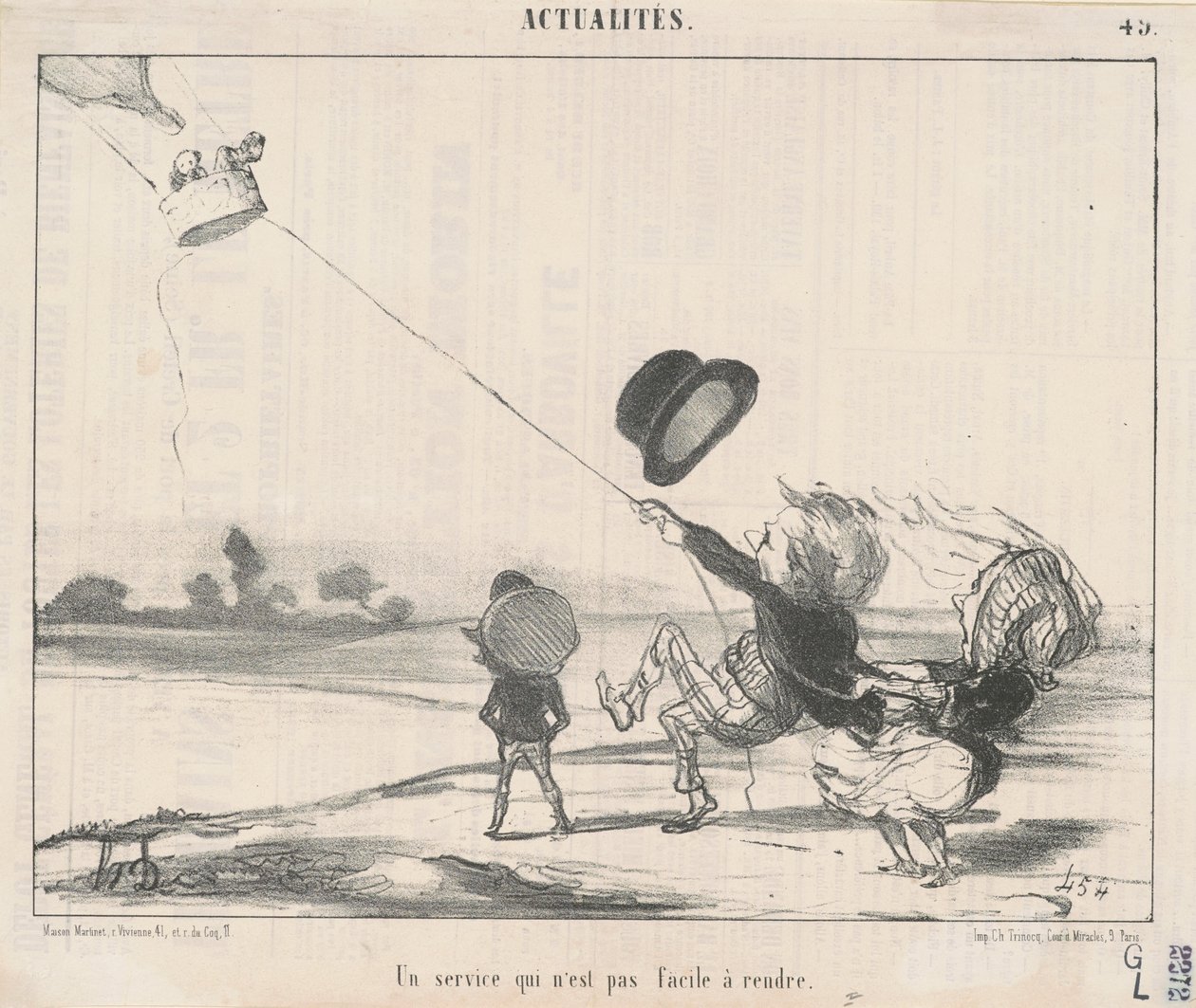 Bir hizmet ... sağlanması kolay değil by Honoré Daumier