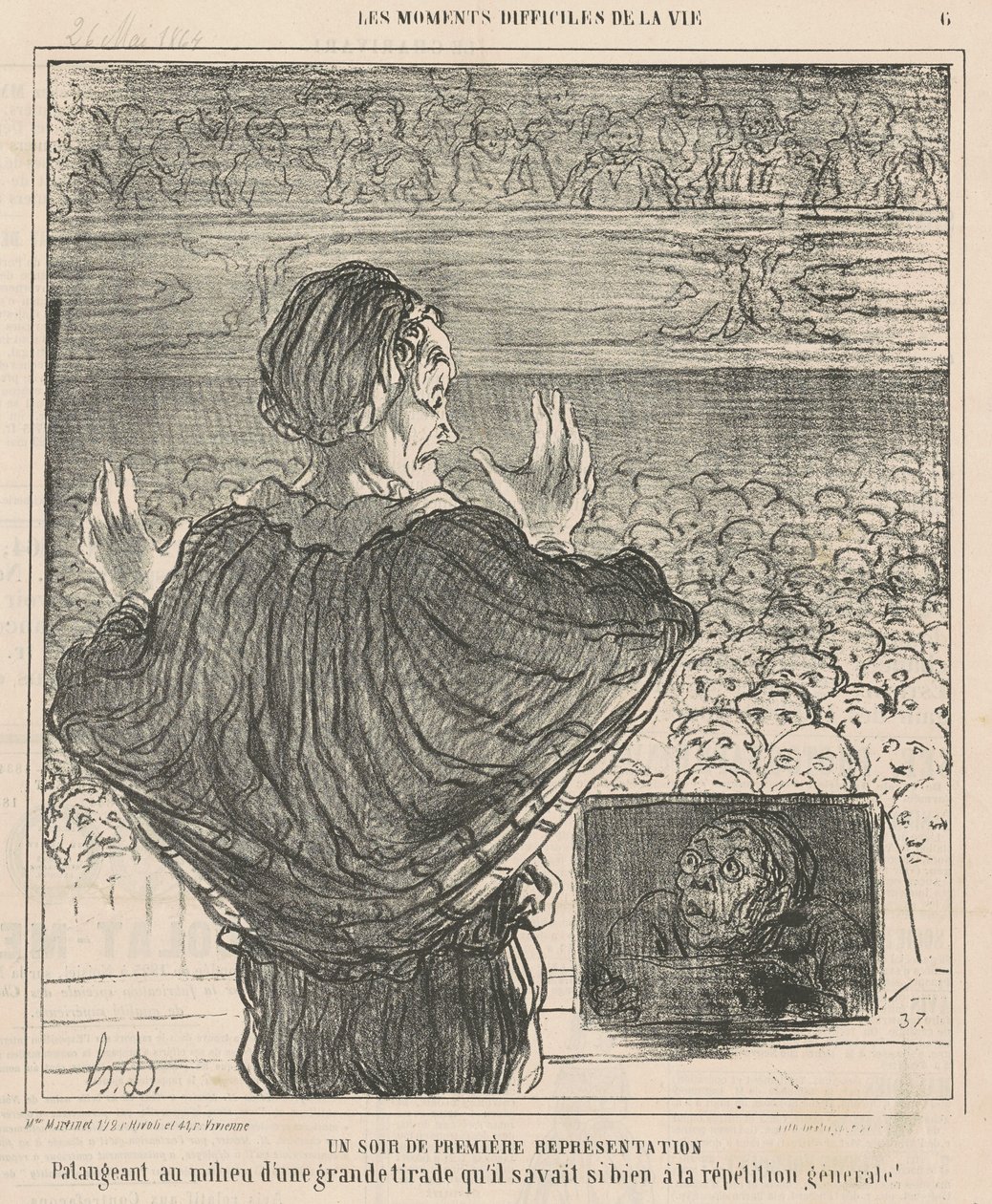 İlk performans gecesi by Honoré Daumier