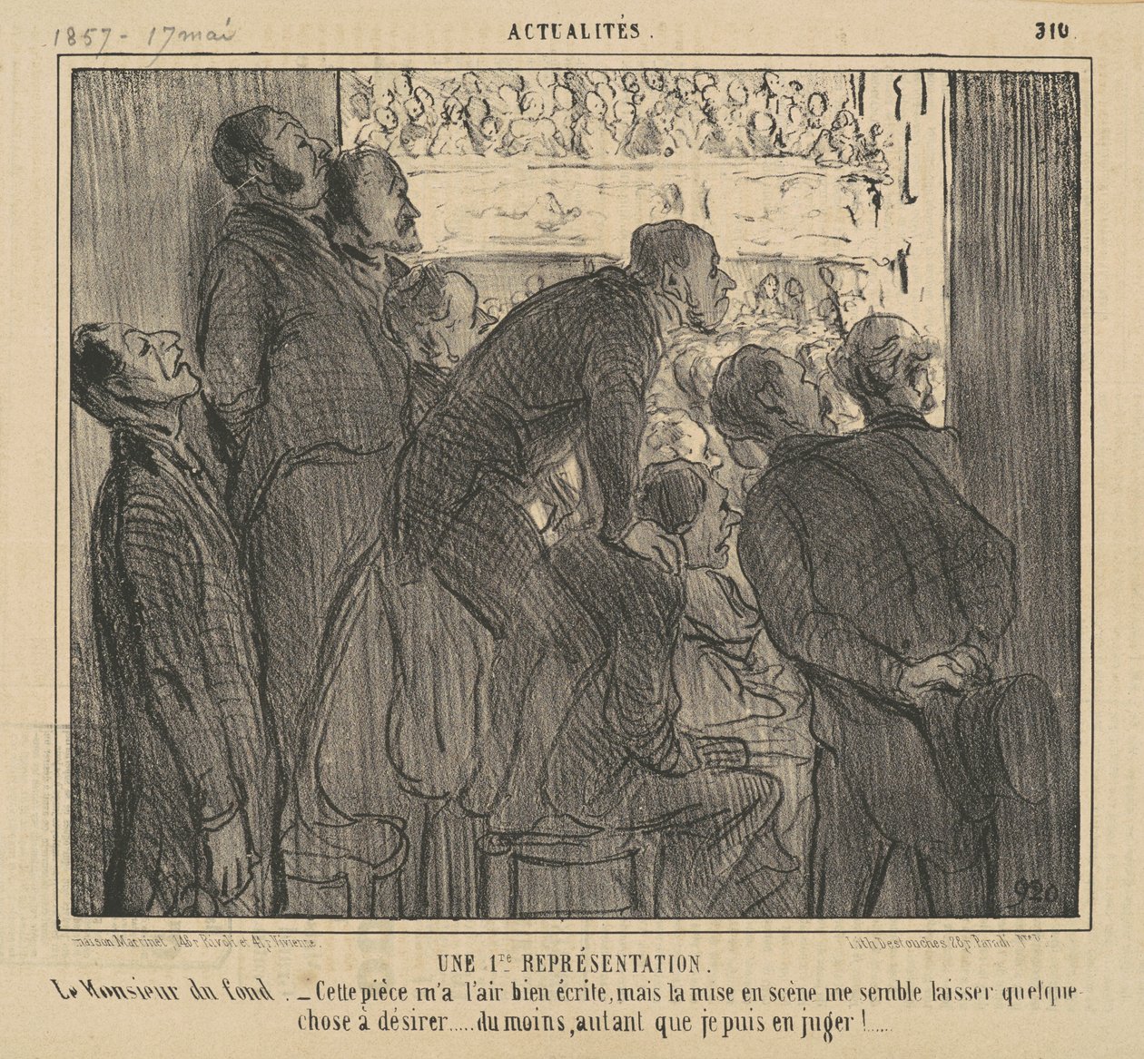 Borsanın 1. temsili by Honoré Daumier