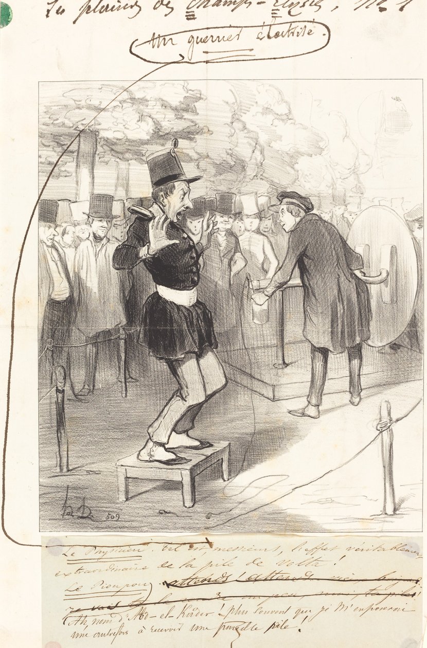 Elektrikli Savaşçı by Honoré Daumier