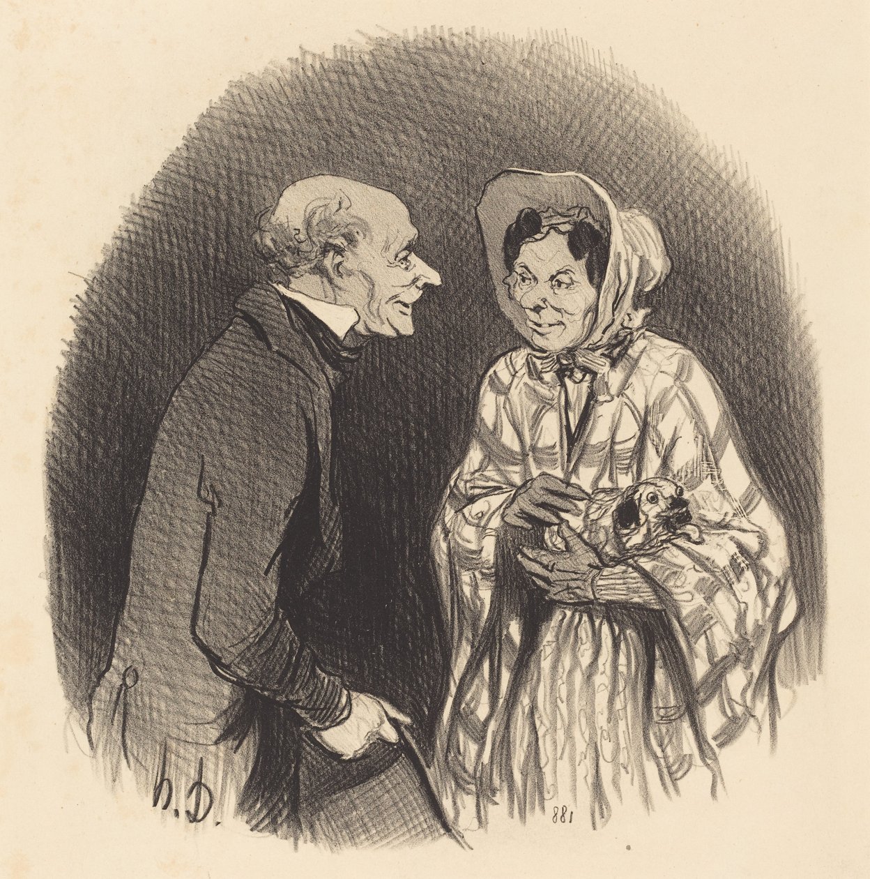 Yeni Bir Tanıdık by Honoré Daumier