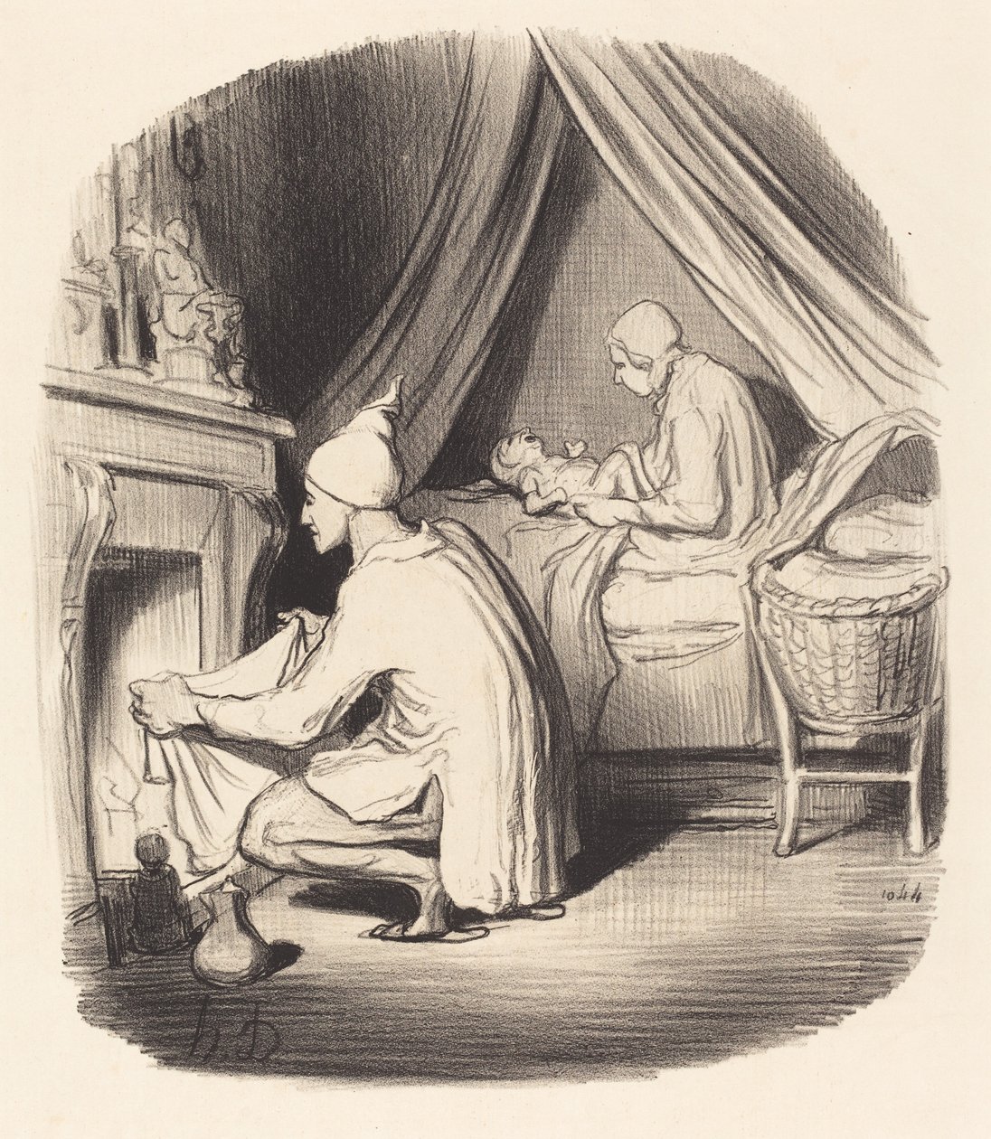 huzursuz bir gece by Honoré Daumier
