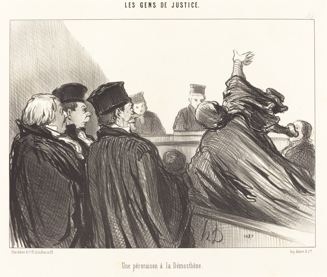Bir Peroration a la Demosthenes by Honoré Daumier