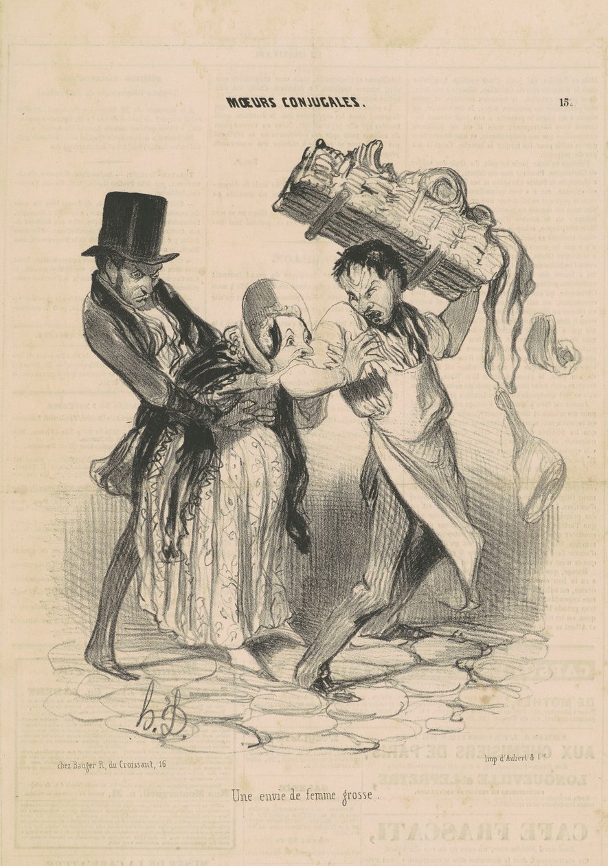 Şişman bir kadın için bir arzu by Honoré Daumier