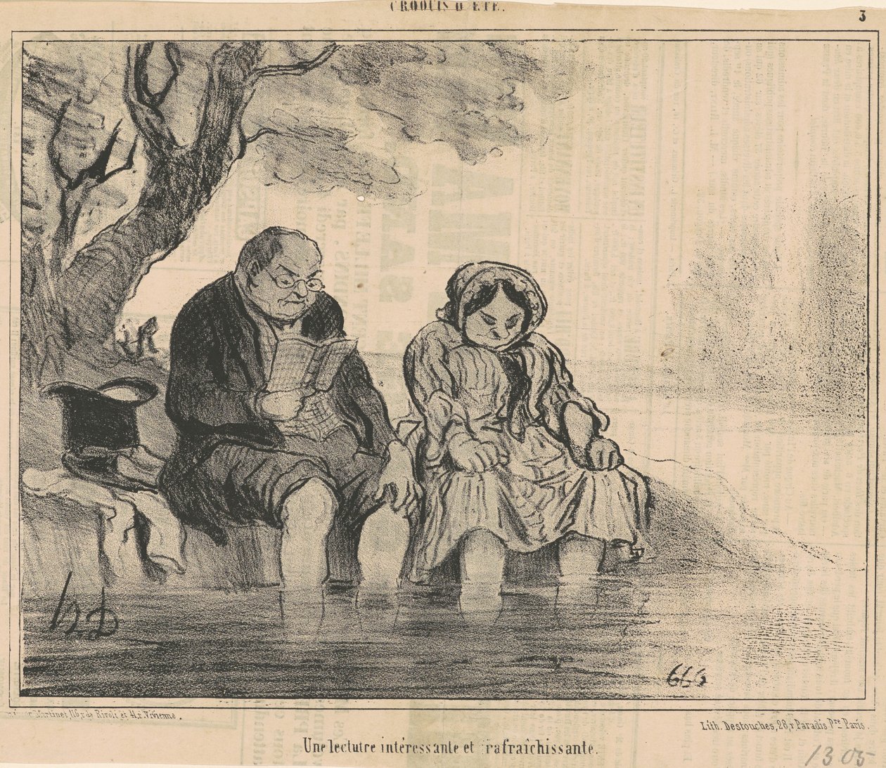 İlginç ve canlandırıcı bir okuma by Honoré Daumier