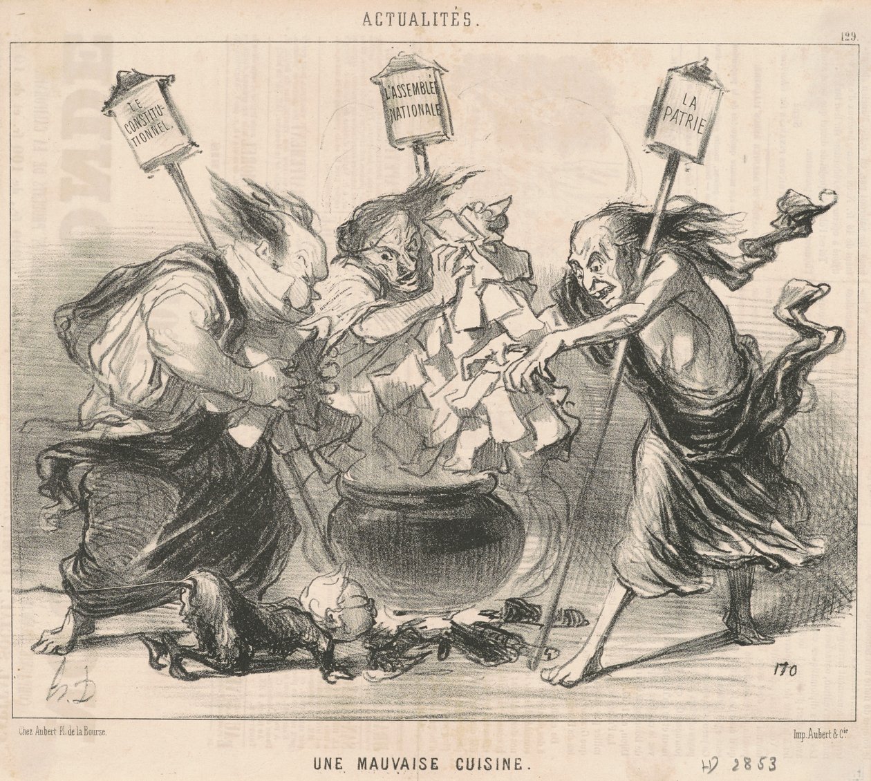 Kötü bir mutfak by Honoré Daumier