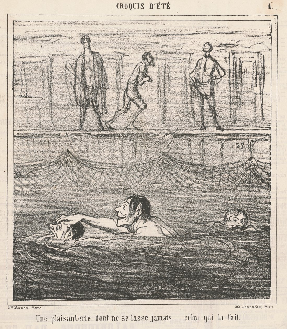 Asla bıkmayan bir şaka... by Honoré Daumier