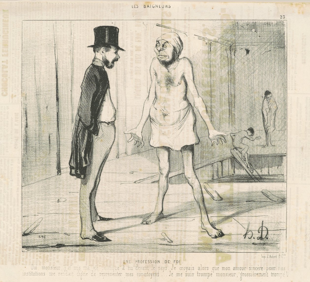 Bir inanç mesleği by Honoré Daumier