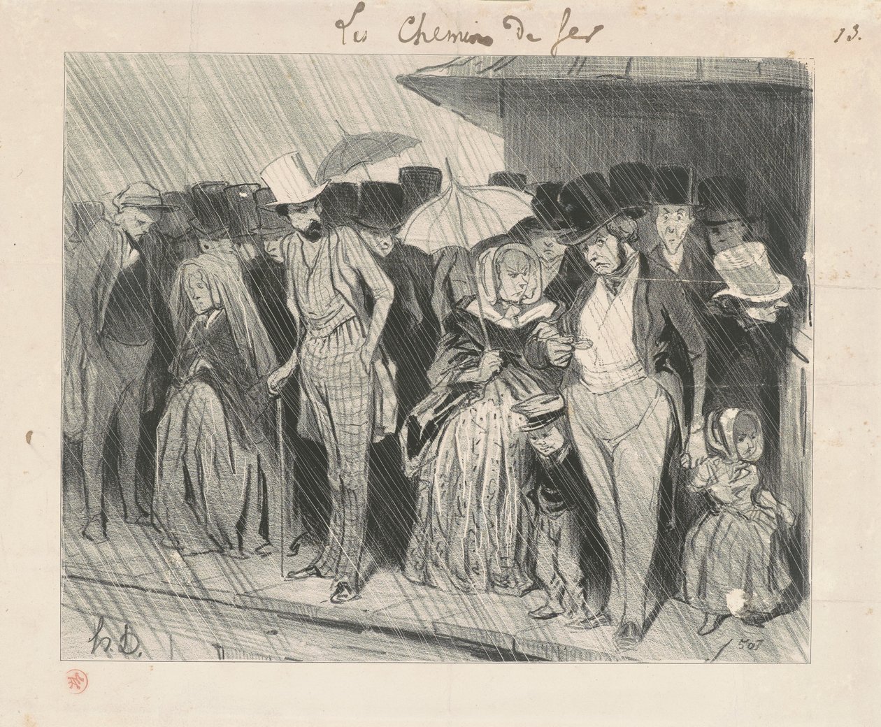 Sonsuz derecede uzun bir istasyon by Honoré Daumier