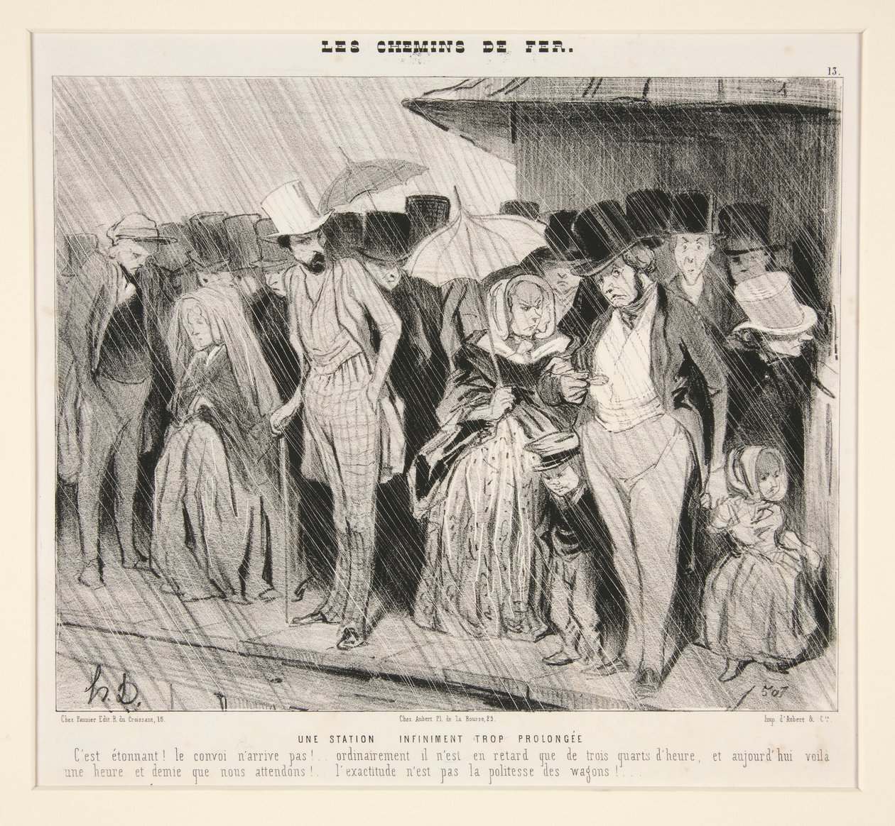 Sonsuz derecede uzun bir istasyon: C by Honoré Daumier
