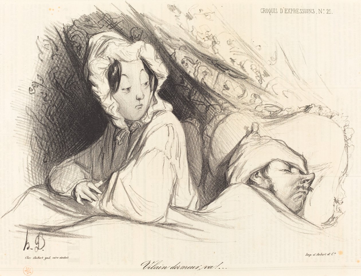 Yaramaz uykucu, git! by Honoré Daumier