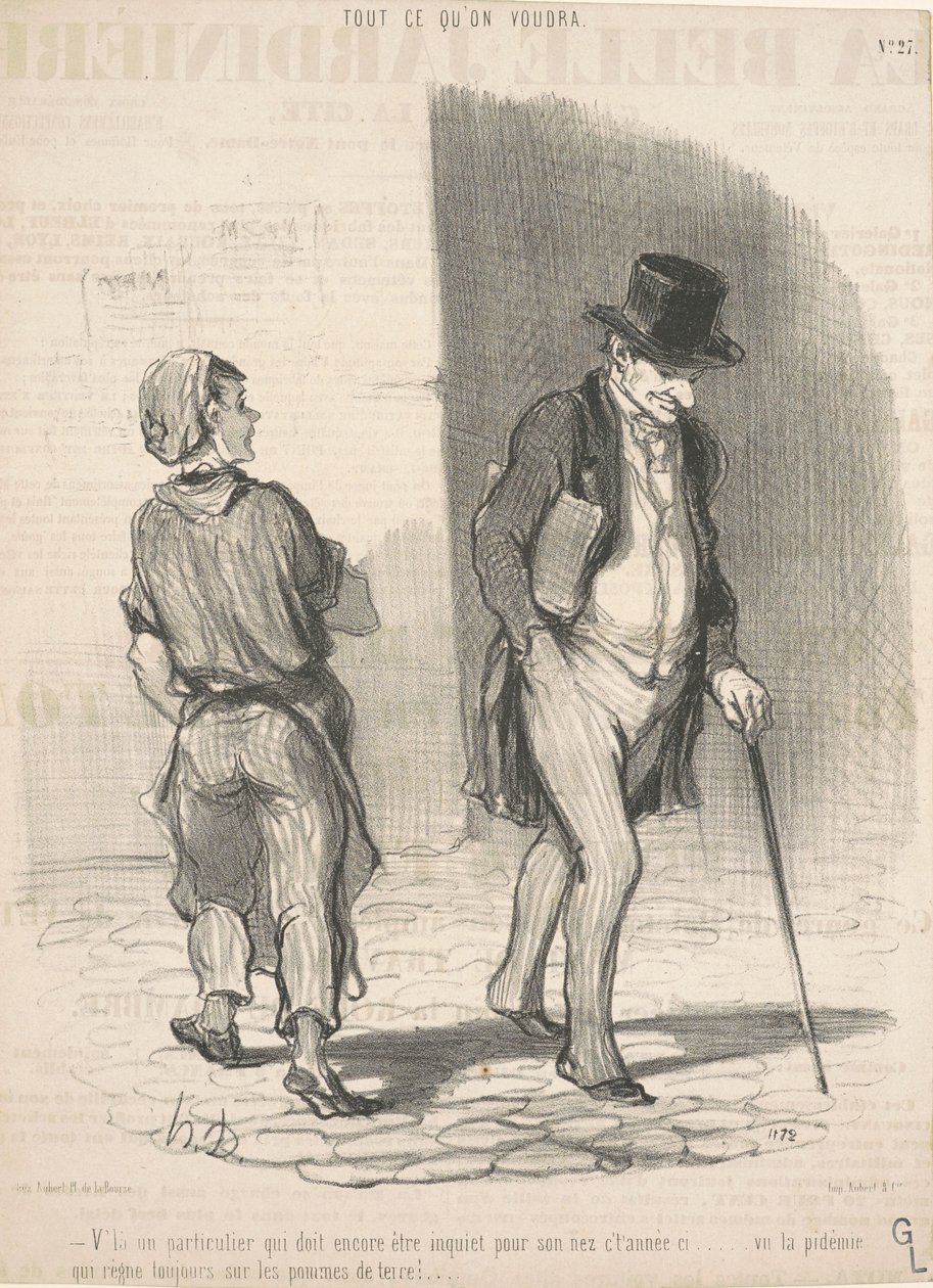 İşte endişelenmesi gereken bir kişi... by Honoré Daumier
