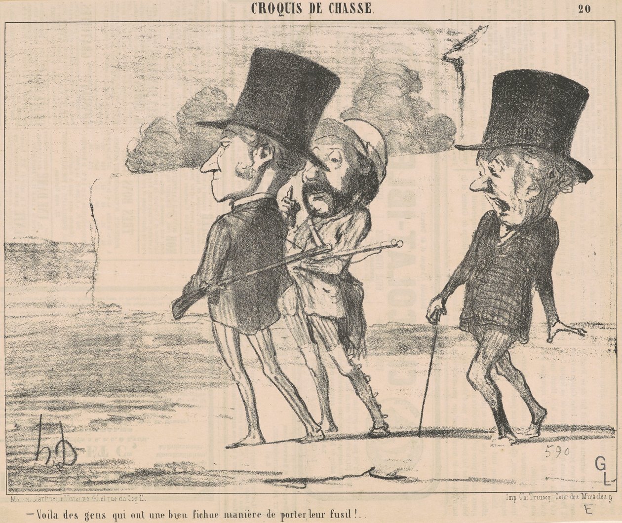 Şey, insanların bir... lanet olası yolu var... by Honoré Daumier